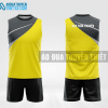 Mẫu áo thể thao khoét nách đua thuyền CLB Đạ Huoai màu vàng thiết kế giá rẻ DTC47