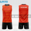 Mẫu quần áo tank top rowing CLB Chư Pưh màu cam thiết kế đẹp DTC32