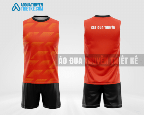 Mẫu quần áo tank top rowing CLB Chư Pưh màu cam thiết kế đẹp DTC32