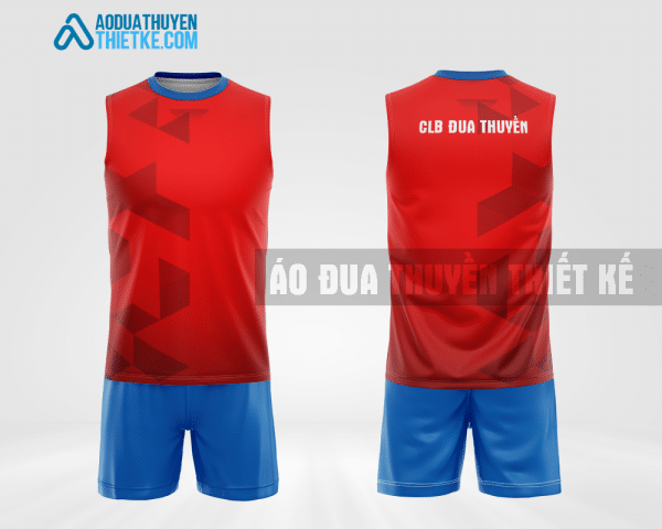Mẫu quần áo tank top rowing CLB Đắk Glong màu đỏ thiết kế chất lượng DTC55